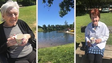 Pontefract care home Residents visit Hemsworth Water Park